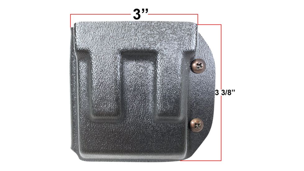 Black Scorpion Outdoor Gear Magazine Pouch, AR-15/ M4/ M16, Standard AR Magazines, Right Hand, OWB, 1.5 - 1.75in Belts, Kydex, Black, MP05-USPSA-BK