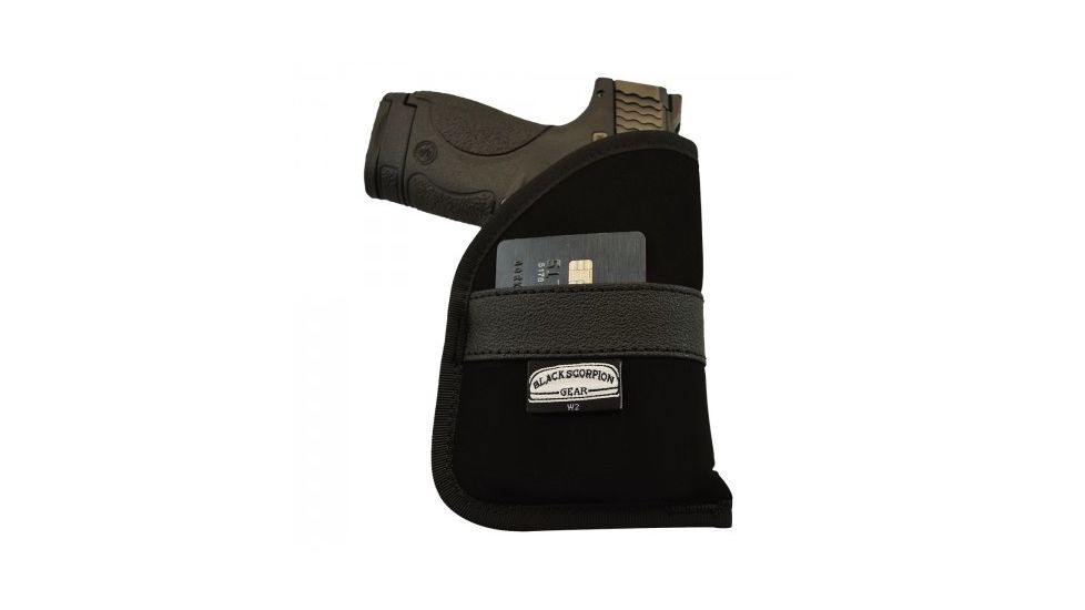 Black Scorpion Outdoor Gear Pocket Holster Ambidextrous W2, Black, Fit Gun 42,43,26,27,28,33. Cz 2079 Ram. S&amp;W MP Sh, HC13-IWB05-BSGPNW2-BKRH