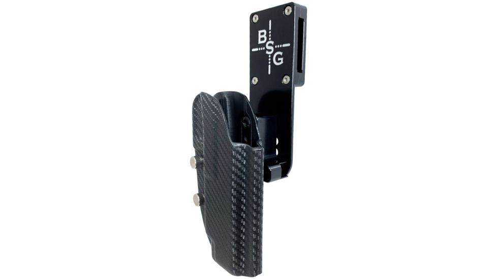 Black Scorpion Outdoor Gear Pro Heavy Duty Competition Holster, Right Hand, CZ Shadow 2, 4.89in Barrel, 1.5 - 1.75in Belts, Kydex/ 6066 Aluminum, Carbon Fiber/Black, HCD1-USPSA-CZCFRH