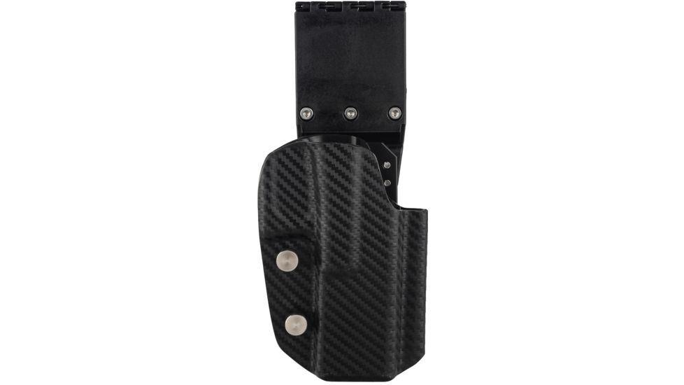 Black Scorpion Outdoor Gear Pro USPSA Competition Holster, Right Hand, GLOCK 17/ 19/ 19X/ 22/ 45, 4.02 - 4.49in Barrel, 1.5 - 1.75in Belts, Kydex, Carbon Fiber, HC04-USPSA-GL17CFRH