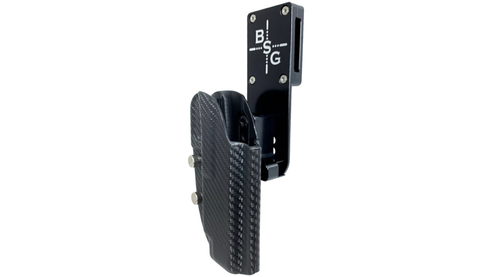 Black Scorpion Outdoor Gear Smith &amp; Wesson M&amp;P9, M&amp;P40 M2.0 5in Pro Heavy Duty Competition Holster, Right Hand, Black Shell / Carbon Fiber, HCD1-USPSABS-MP5CFRH