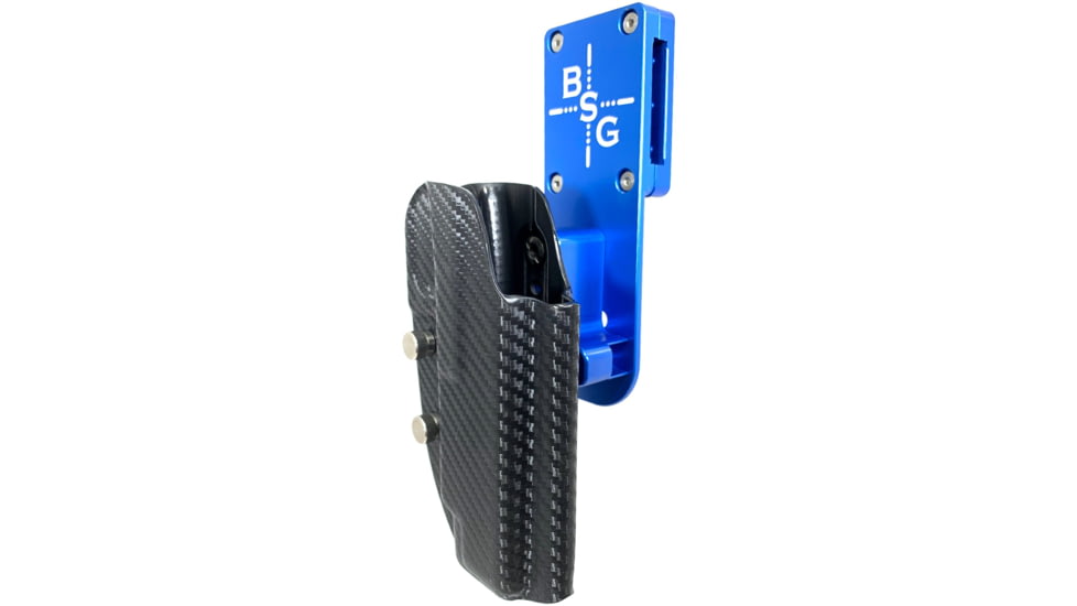 Black Scorpion Outdoor Gear Smith &amp; Wesson M&amp;P9, M&amp;P40 M2.0 5in Pro Heavy Duty Competition Holster, Right Hand, Blue Shell / Carbon Fiber, HCD3-USPSABS-MP5CFRH