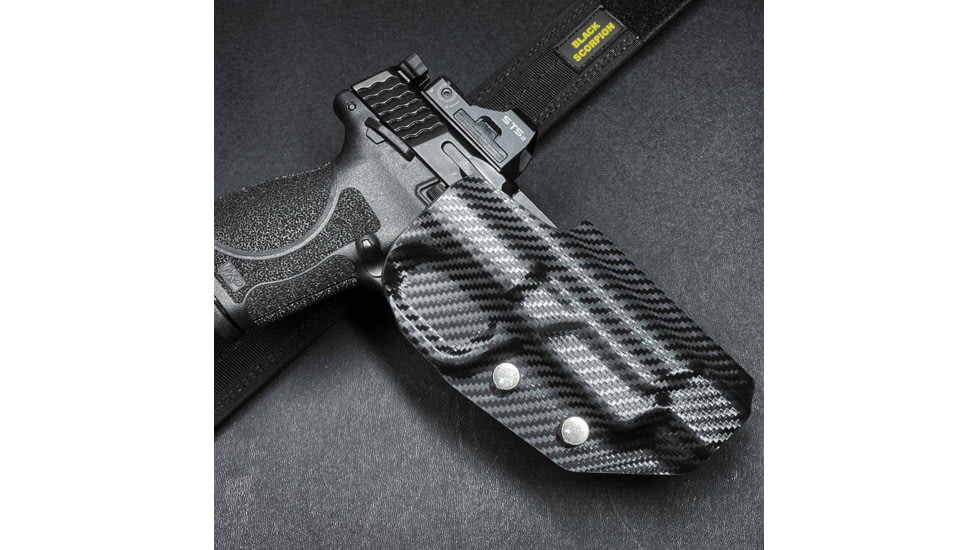 Black Scorpion Outdoor Gear Springfield XD-M Elite 4.5 Pro Competition Holster, Right, Carbon Fiber, HC04-USPSA-XDM45-CFRH