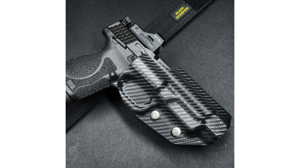 Black Scorpion Outdoor Gear Staccato P DUO Pro Competition Holster, Right, Carbon Fiber, HC04-USPSA-STACP-CFRH