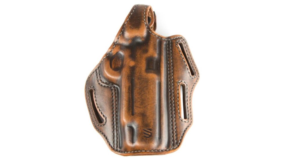 BlackHawk 3 Slot Leather Pancake Holster, Glock 17/22/31, Left Hand, Antique Brown, 450000ABL