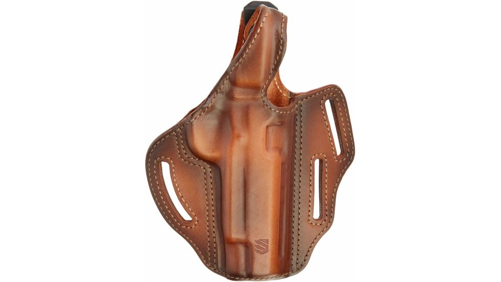 BlackHawk 3 Slot Leather Pancake Holster, Glock 17/22/31, Left Hand, Burnished Brown, 450000BBL