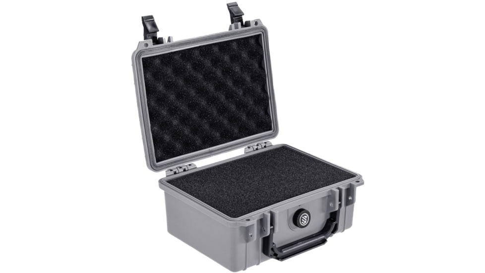 BlackHawk 9.12in Compact Waterproof Gear Hard Case with Foam, Gray, Compact, BH00042-GRA