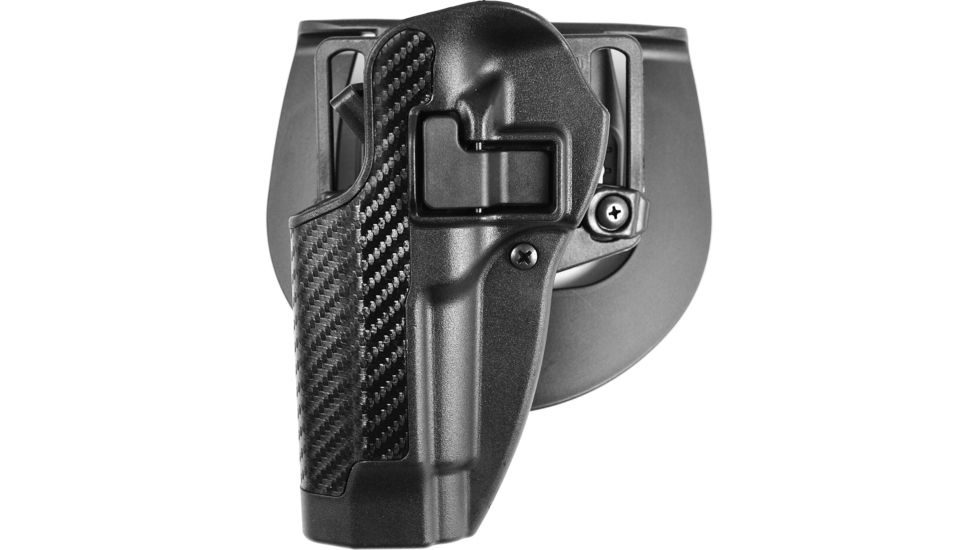 BlackHawk CQC SERPA Beltloop/Paddle Holster, Left, Carbon Black 410004BKL