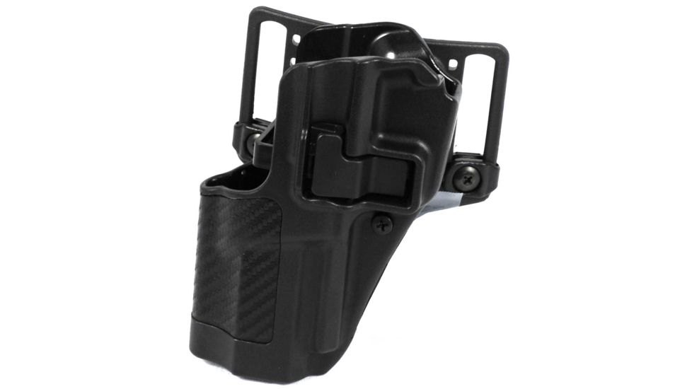 Blackhawk SERPA CQC Belt Loop/Paddle Active Retention Holster, Left Hand, Carbon Black, FN 5.7, 410018BK-L
