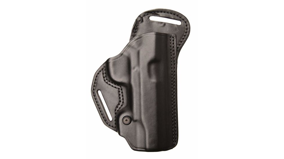 BlackHawk Emboss Leather Check Six Holster, S&amp;W Bodyguard .38, Left Hand, Black, 460752BKL