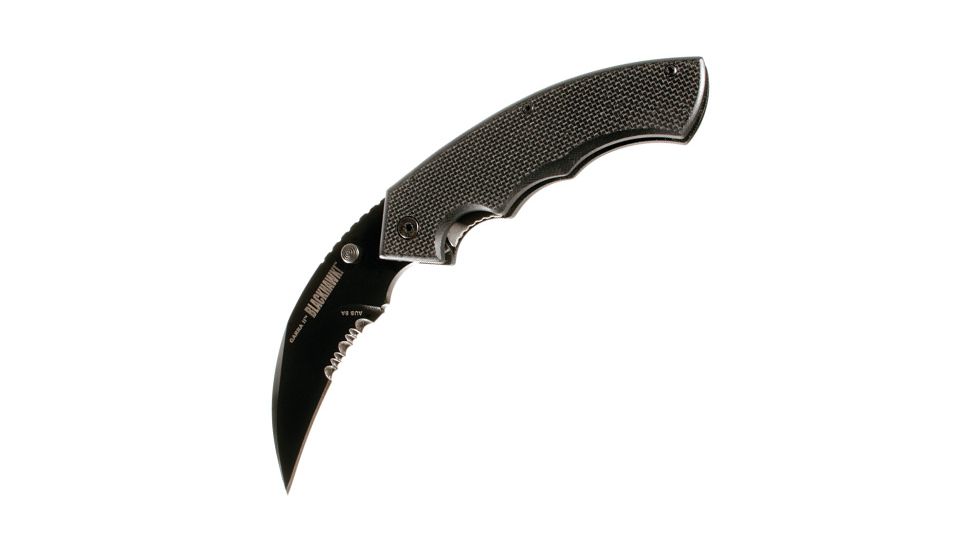Blackhawk Garra II Curved Folding Knife - Serrated Edge Blade 15G211BK