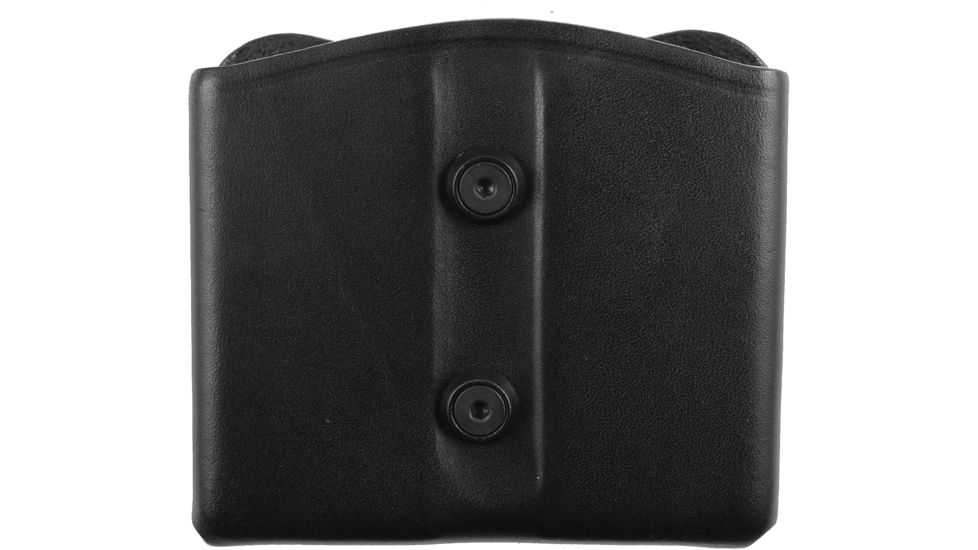 Blackhawk Leather Dual Magazine Pouch, Black, Single Stack 420902BK