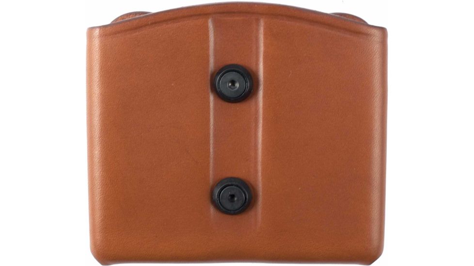 Blackhawk Leather Dual Magazine Pouch, Brown, Single Stack - 420902BN