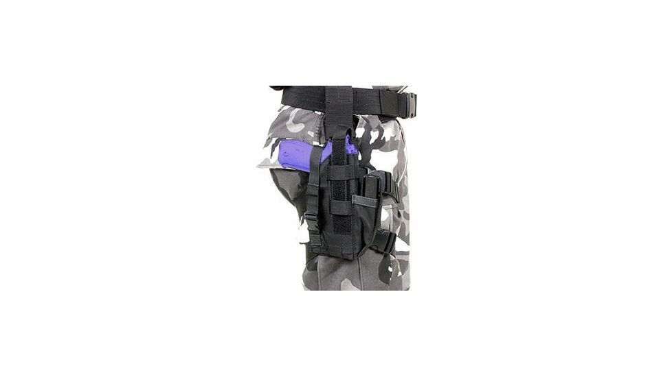 BlackHawk OMEGA VI Elite Airborn Holster Right Hand Draw - COLT 45, Browning 9mm holsters, Black 40QD22BK