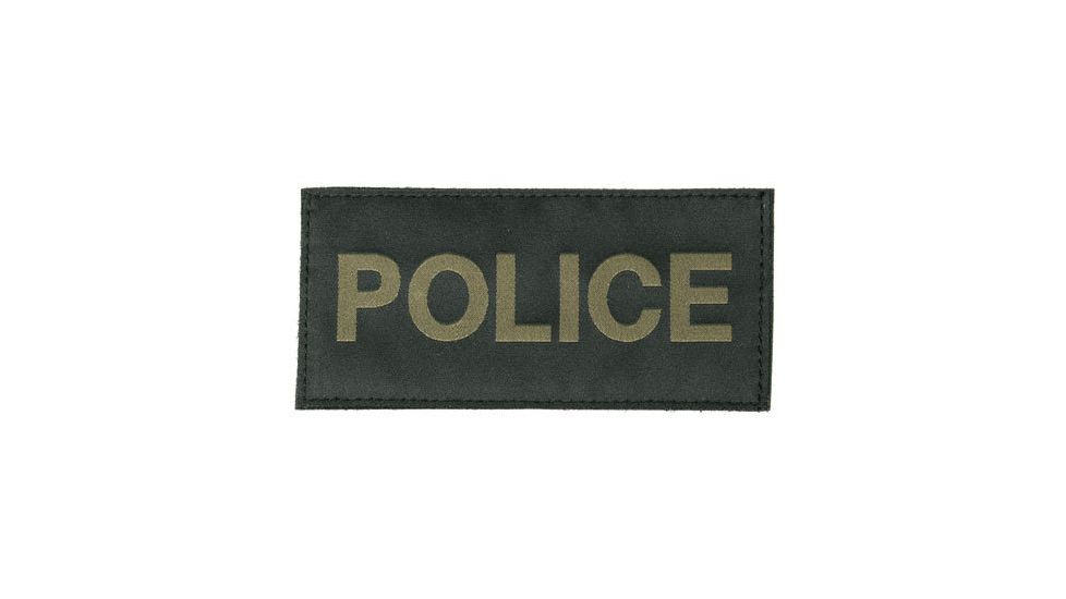 Blackhawk! Green on Black Police Patches 90IN04
