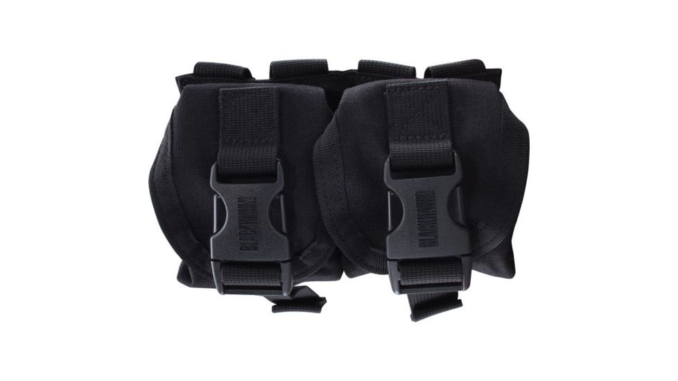 BlackHawk S.T.R.I.K.E. Gen4 MOLLE System Double Frag Grenade Pouch, Black, Size 151 37CL13BK