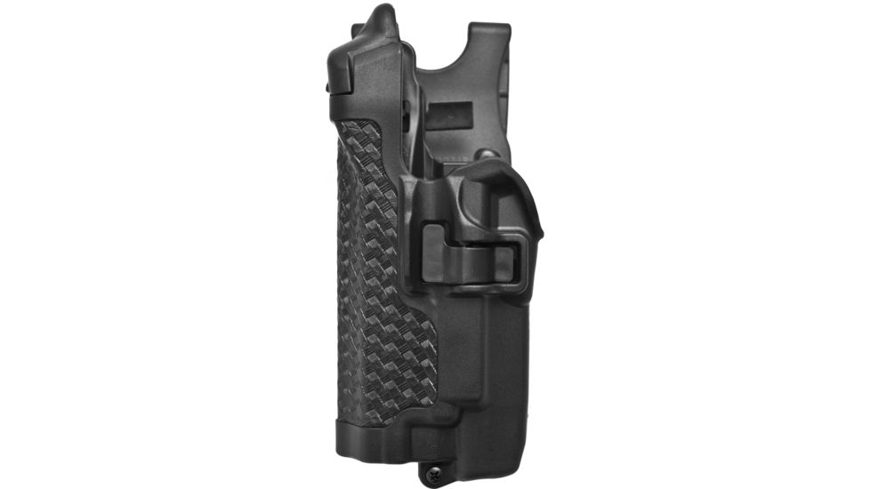 Blackhawk Serpa Level 3 Xiphos Light-Bearing Holster, Black, Basket, Left Hand - For Glock 20, 21/S&amp;W M&amp;P .45
