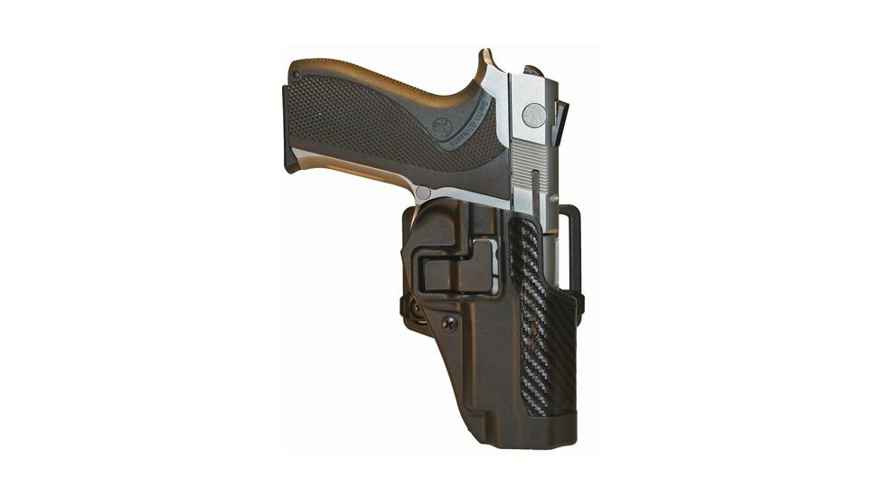 Blackhawk SERPA CQC Belt Loop/Paddle Active Retention Holster, Right Hand, Carbon Black, S&amp;W 5900/4000, 410010BK-R