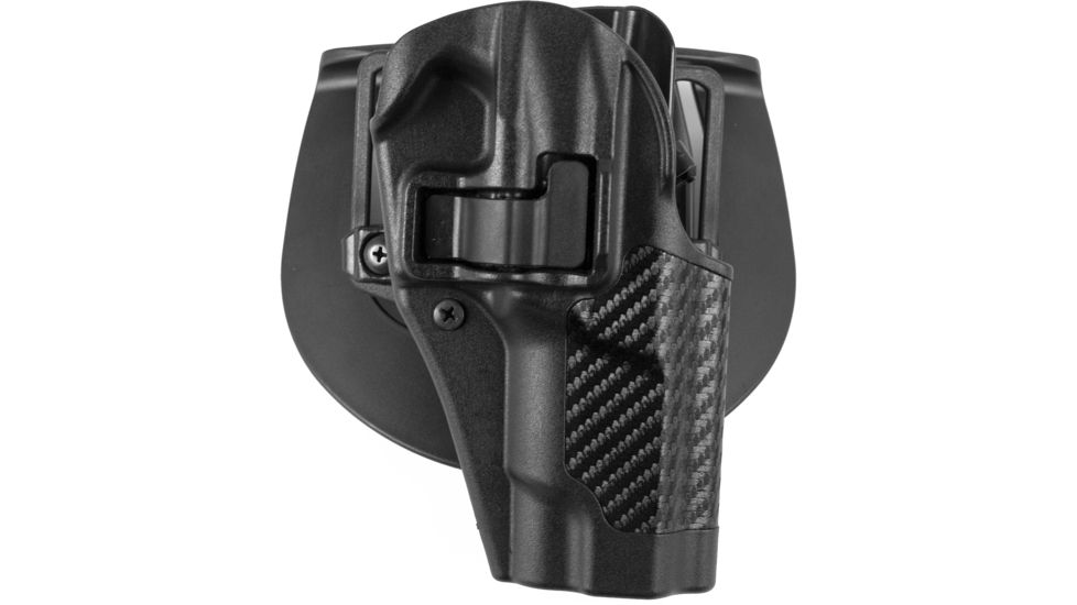 Blackhawk SERPA CQC Belt Loop/Paddle Active Retention Holster, Right Hand, Carbon Black, Ruger P85/89, 410011BK-R, EDEMO1