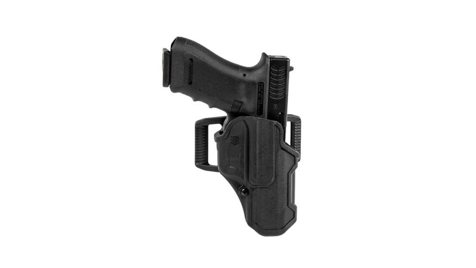 BlackHawk T-Series L2C Overt Polymer OWB Belt Holster, P365-XMacro, Right Hand, Black, 410791BKR