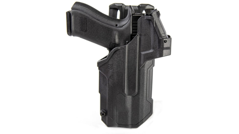 BlackHawk T-series L2d Lb Black Rds Glock 17/19/22/23/31/32/45/47 W/tlr 1/2 Lh Box, Plain - 44NB00BKL