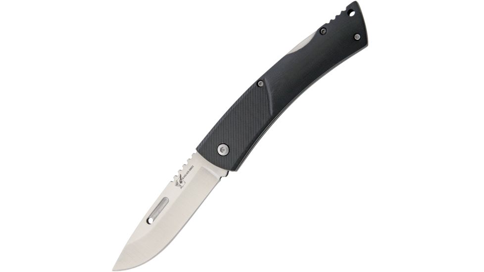 Blackjack G10 Lockback Folding Knife,3.25in,Black,G10 Handle BJ066