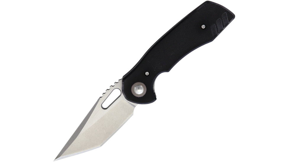 Bladerunners Systems Nomad Linerlock Folding Knife, Black textured G10 handle, NOMADBLK