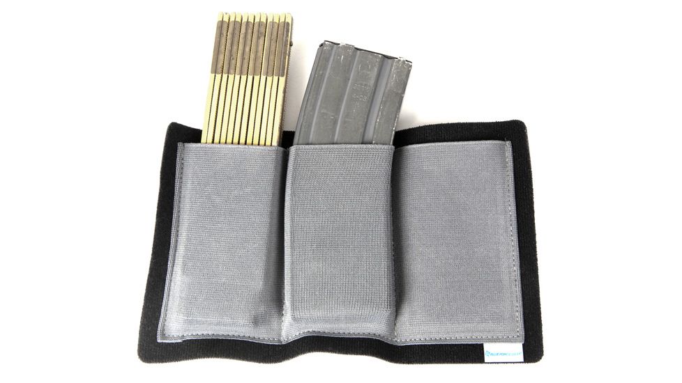 Blue Force Gear Dapper Ten Speed Triple Mag Pouch, M4, Wolf Gray, M4 DAP-TSP-M4-3-WF
