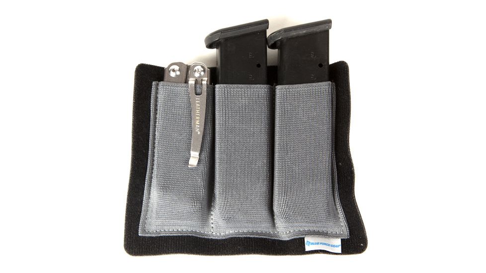 Blue Force Gear Dapper Ten Speed Triple Mag Pouch, Pistol, Wolf Gray, Pistol DAP-TSP-PISTOL-3-WF