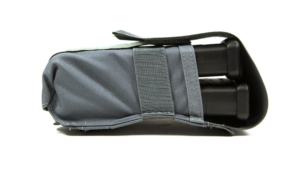 Blue Force Gear Double SR25 Magazine Pouch With Flap, Wolf Gray HW-M-2SR25-1-WF
