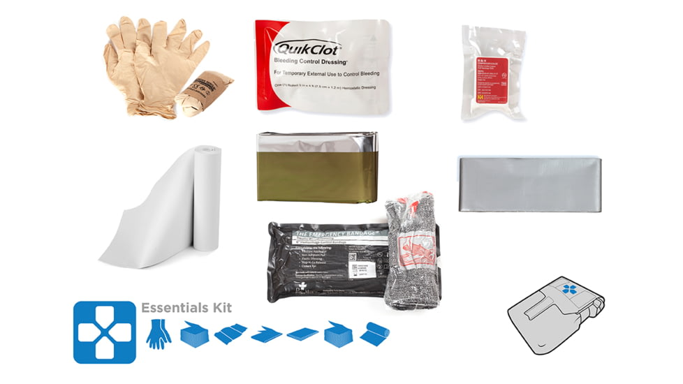 Blue Force Gear Helium Whisper Trauma Kit Essentials Supplies, MultiCam, HW-TKN-MED-ESS-MC