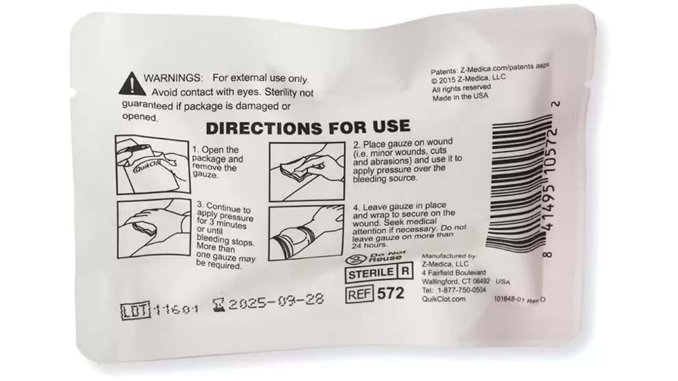 Blue Force Gear Micro Trauma Essential Kit Medical Supplies, TKR-MTKN-ESS