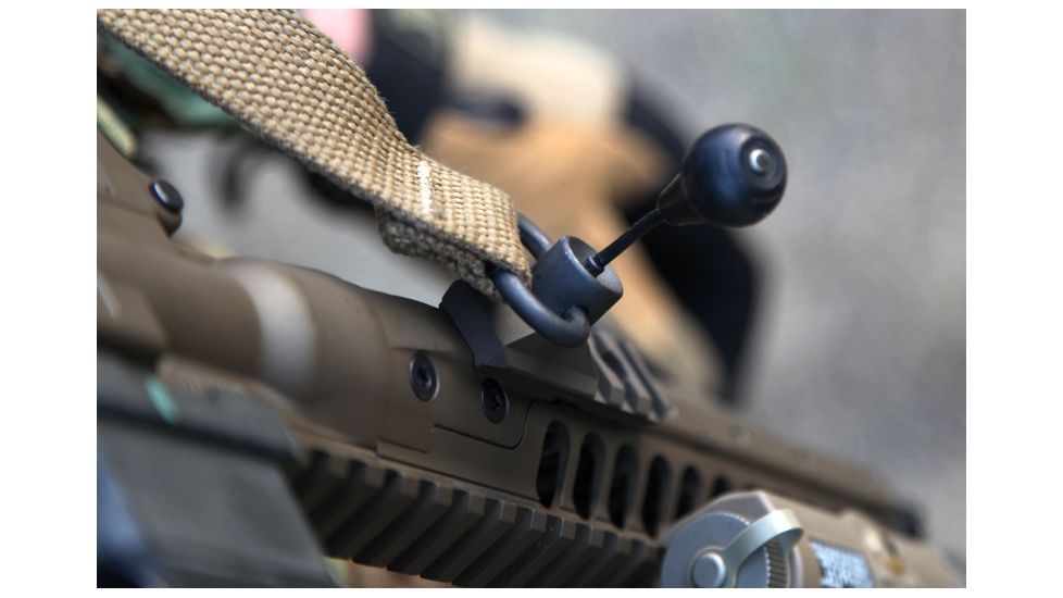 Blue Force Gear RED Swivel-Rapid Emergency Detachment Swivel For Push Button Sockets, 1in, Black, 1in P-PBER-100