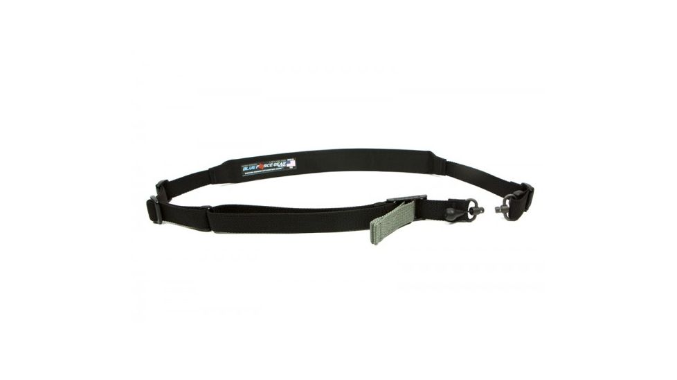 Blue Force Gear Vickers 2-To-1 Sling, Red Swivel Version, Nylon Adjuster And Hardware, Black VCAS-2TO1-RED-125-AA-BK