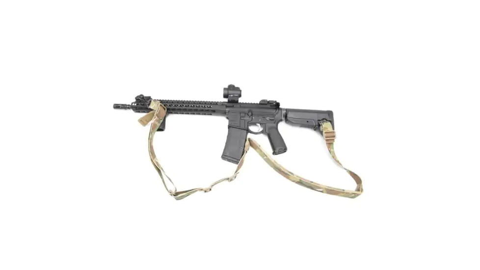 Blue Force Gear Vickers 221 2-to-1 Padded Sling, Push Button Version w/Nylon Adjuster and Hardware, Multicam VCAS-2TO1-PB-200-AA-MC