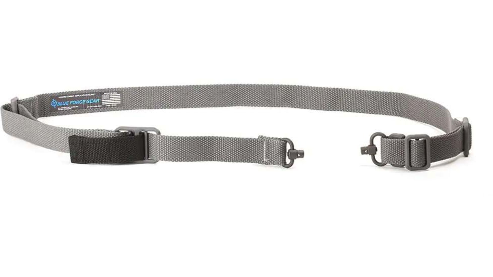 Blue Force Gear Vickers Padded 2To1 Push Button Sling, Acetal, Wolf Gray, VCAS-2TO1-PB-200-AA-WF