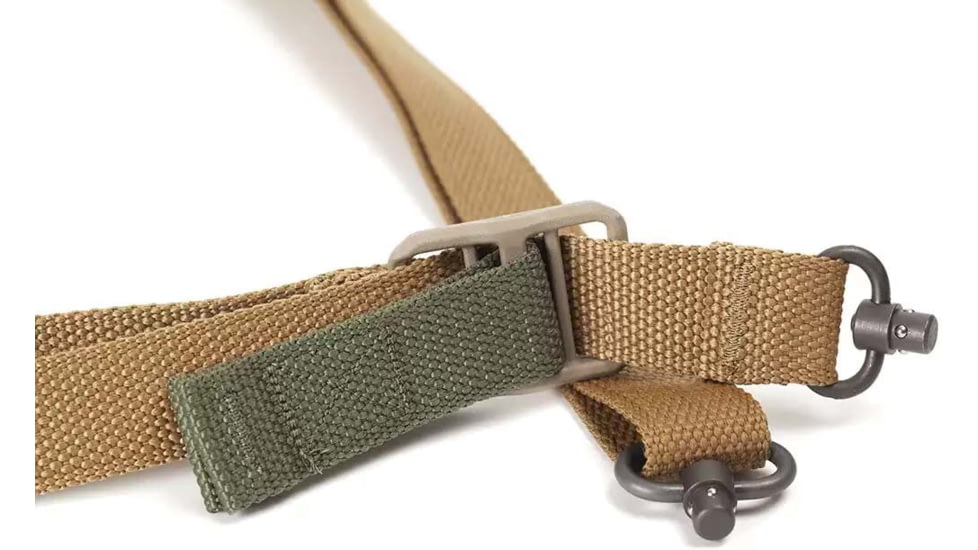 Blue Force Gear Vickers Push Button Sling w/Nylon Adjuster and Hardware, Coyote Brown, VCAS-PB-125-AA-CB