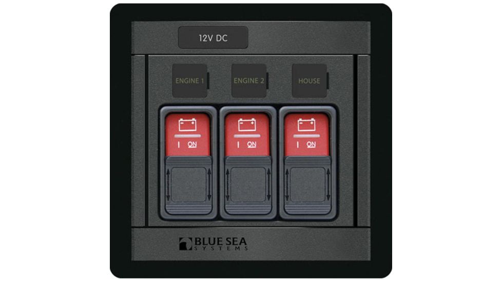 Blue Sea Systems 1148 Remote Control Panel w/3 2145 Remote Control Contura Switch 57215