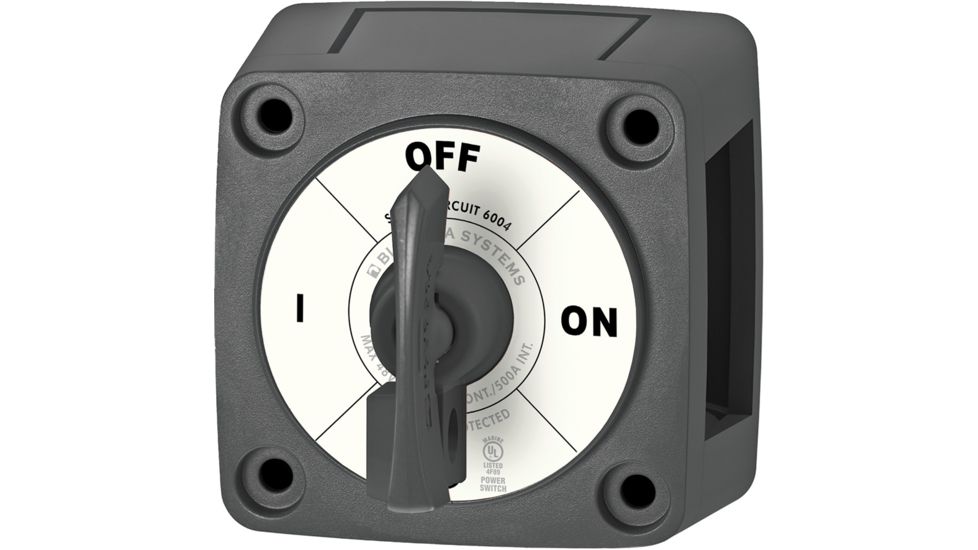 Blue Sea Systems 6004200 Single Circuit ON-OFF w/Locking Key - Black 64358