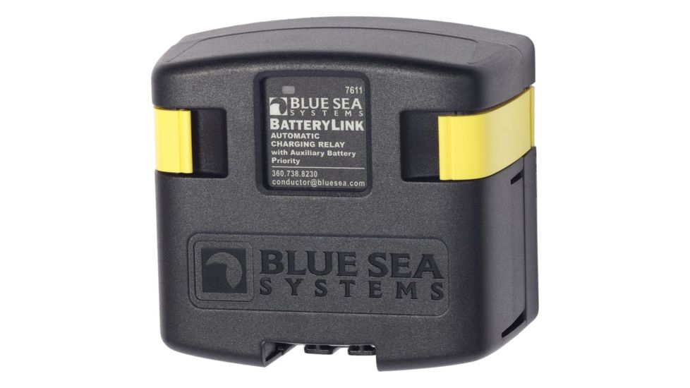 Blue Sea Systems 7611 DC BatteryLink Automatic Charging Relay - 120 Amp w/Auxiliary Battery Charging 47526