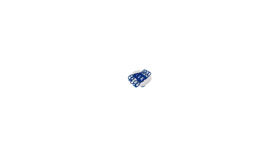 Blue Sky Gear Clothes Line-Stretch with Clips, white/blue 32-02042-00
