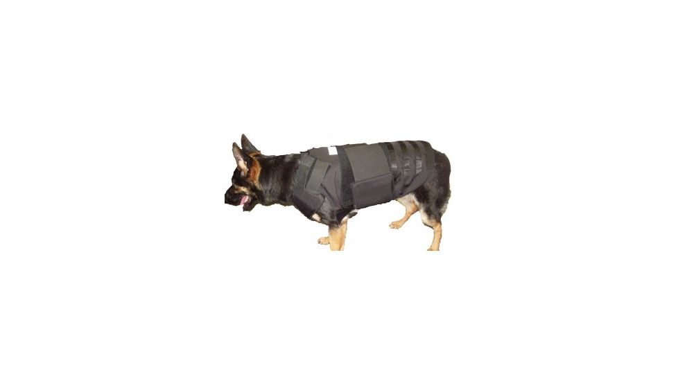 Blue Stone Safety, K9 Body Armor Level 3A Standard&amp;Stab, Black, Medium, K9BA-STD/STB-BK-002