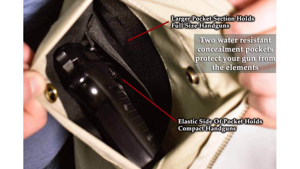 Blue Stone Safety Khaki Concealment Vest, Tan, Medium C567-002