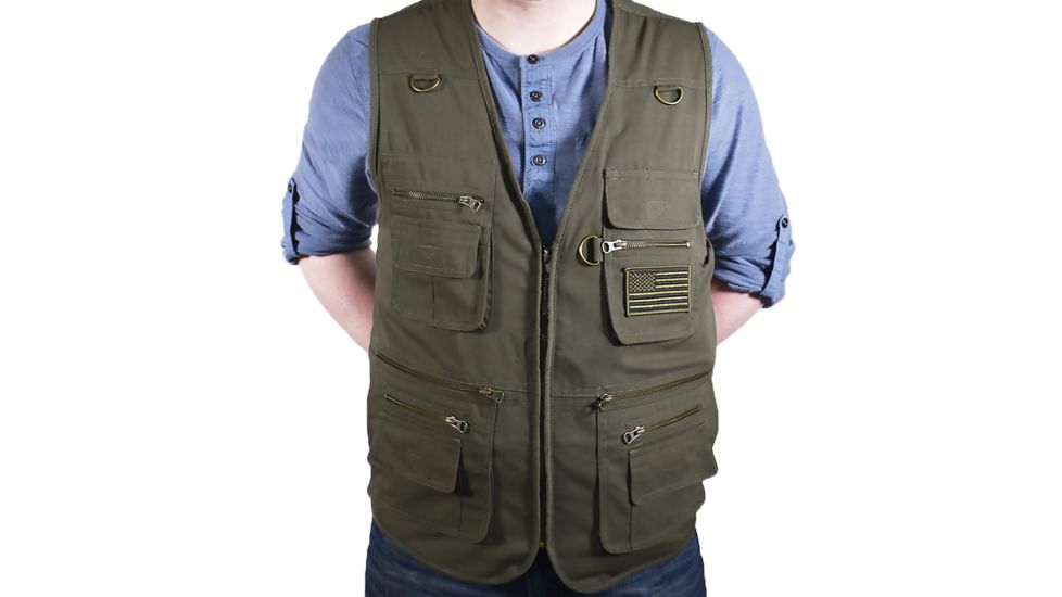 Blue Stone Safety Olive Concealment Vest, Olive, Xl C565-004, EDEMO1