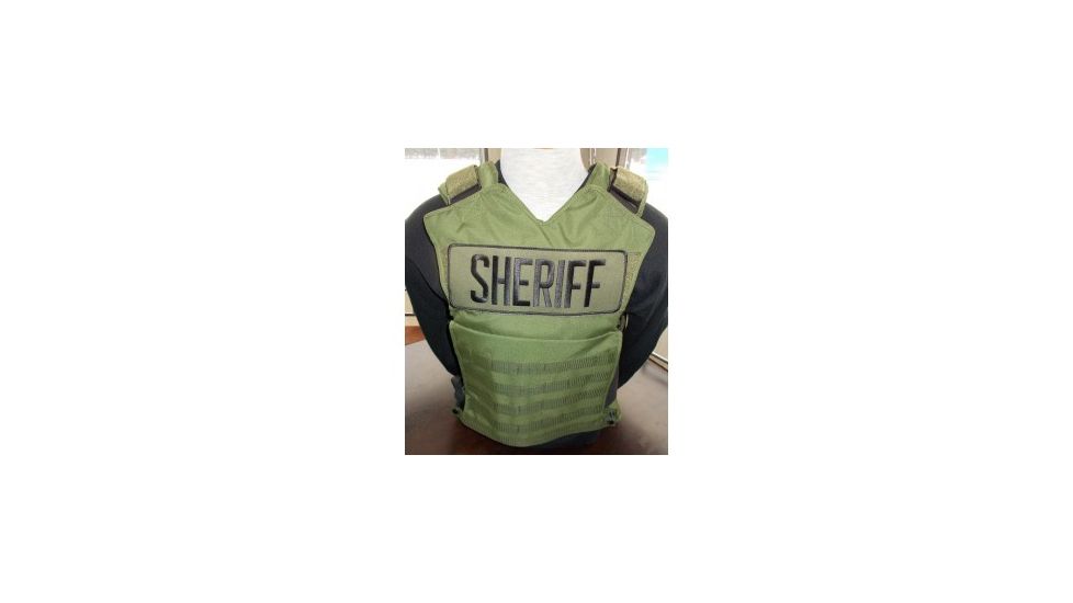 Blue Stone Safety Tactical Entry Shock Plate Vest, One Size Fits Most, Olive C585-000