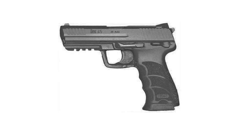 Blueguns Heckler & Koch HK45 Training Guns, Not Weighted, No Light/Laser Attachment, Handgun, Black, FSHK45B