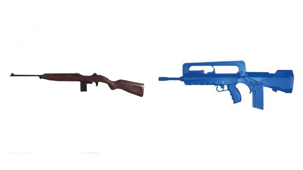 Blueguns M1 Carbine Training Long Gun, Black, Blue