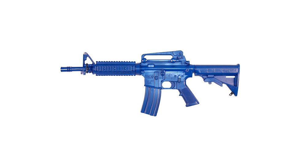 Blueguns M4 Commando Closed Stock / Fwd Rail Training Long Gun, Blue, FSM4CRCS