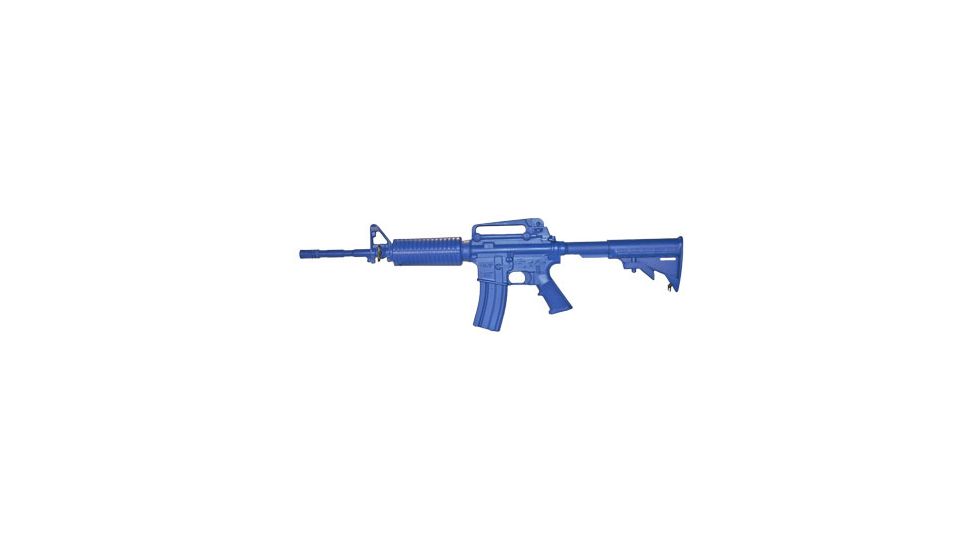 Blueguns Colt M4 Training Guns, Unweighted, w/o Light/Laser Attachment, Rifle, Open Stock, 14in Barrel, Blue, FSM414