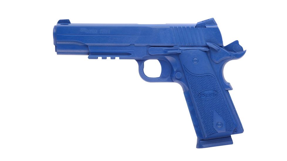 Blueguns SIG 1911 Nitron w/Rails C and L Training Handgun, Blue, FSS1911RCL